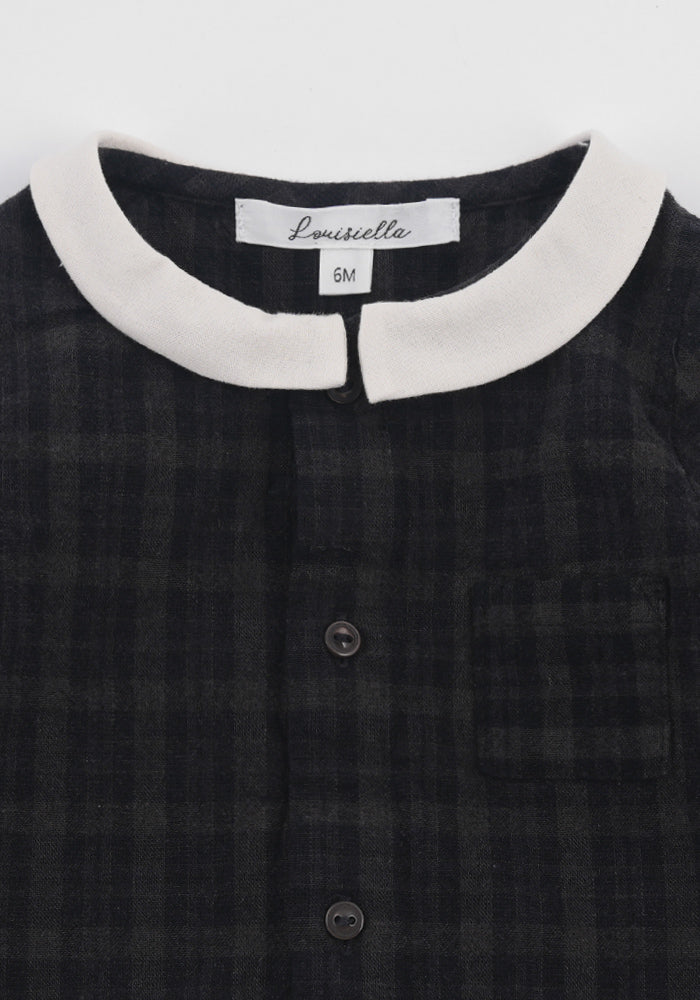 Baby Donovan Romper - Vintage Black