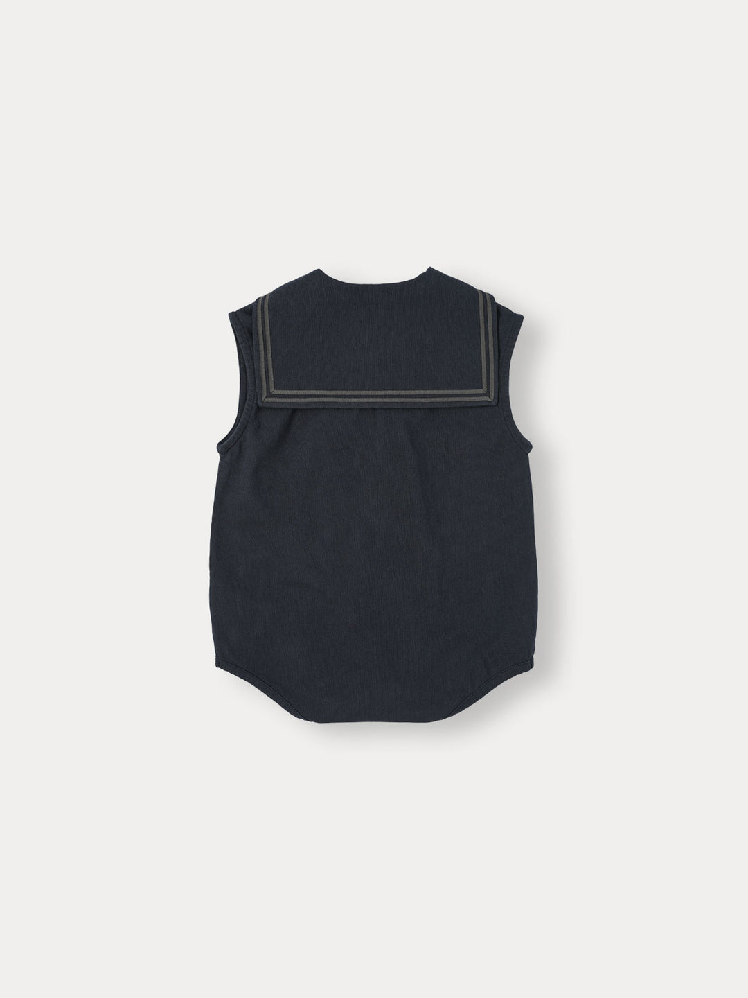 BNI26MRP06 MARINE LINING SLEEVELESS ROMPER - NAVY