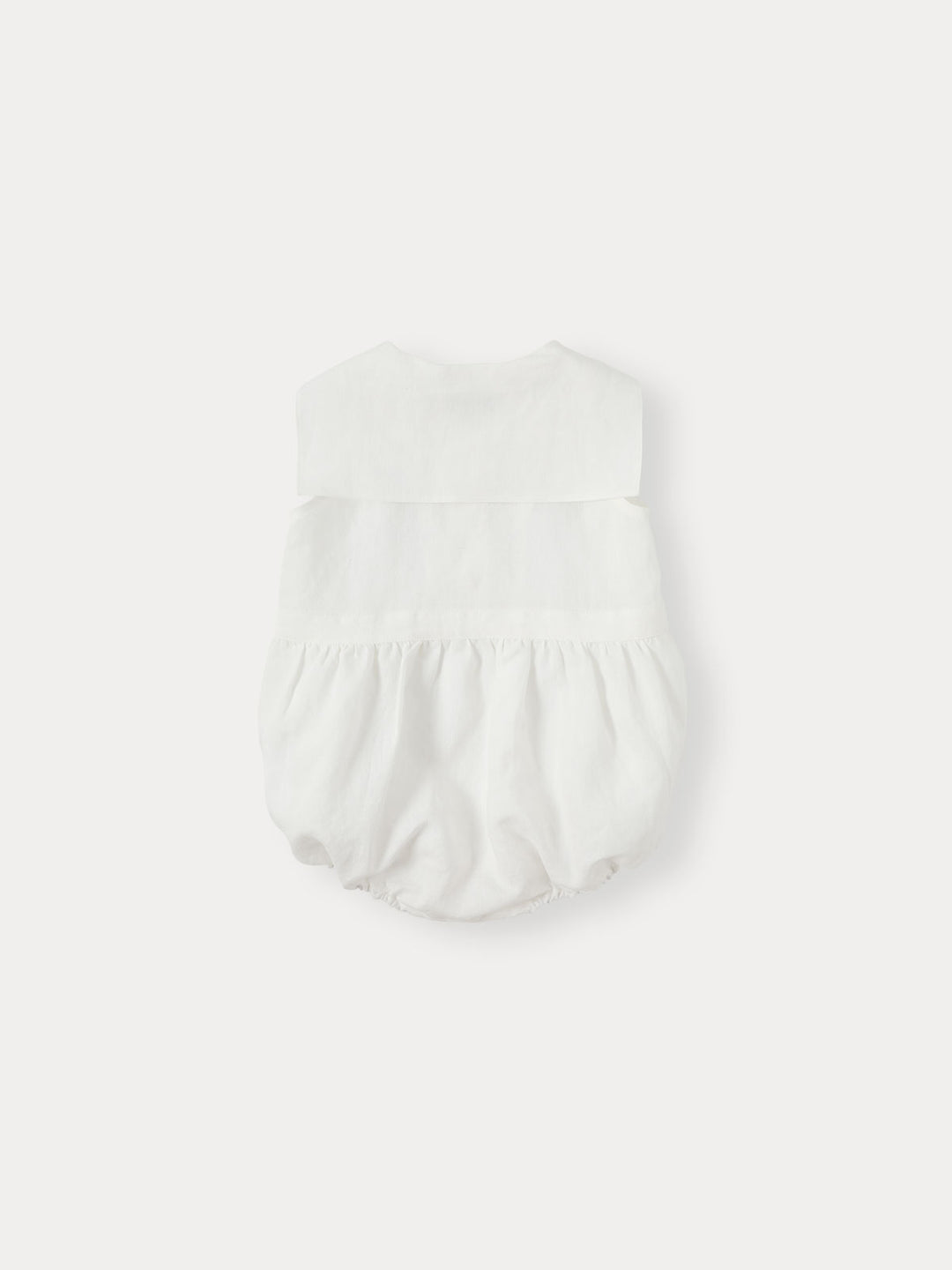BNC26MRP05 MARINE LINEN ROMPER - IVORY