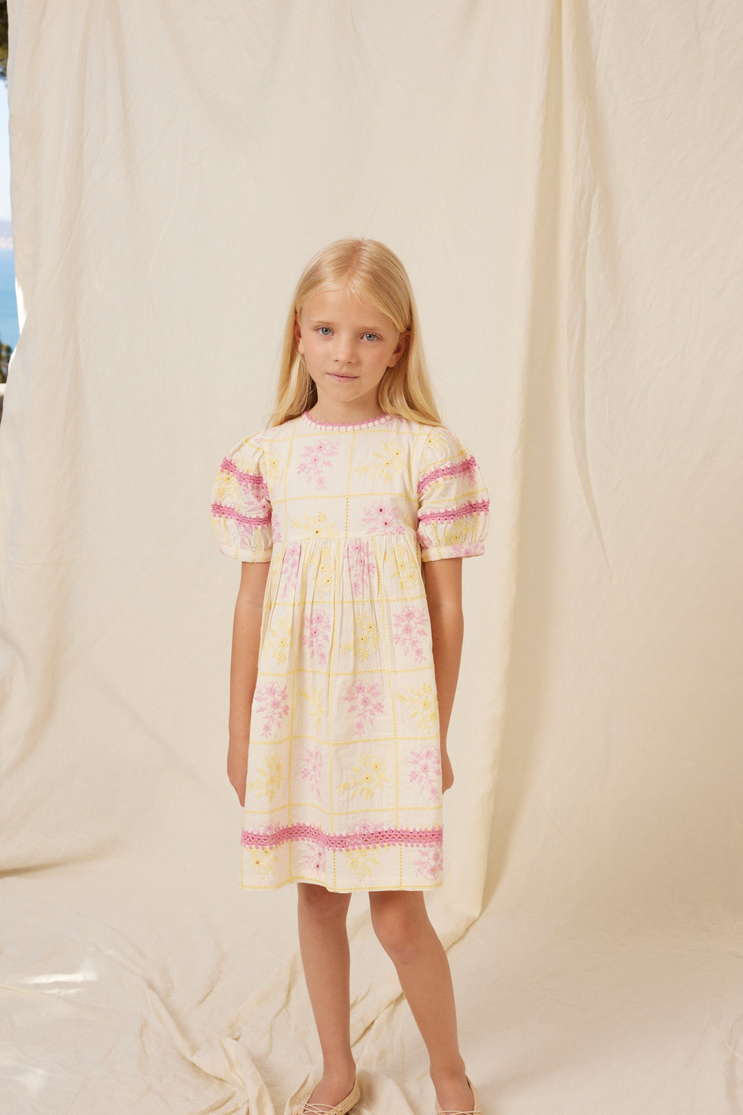 Alba Dress - Patchwork embroidery
