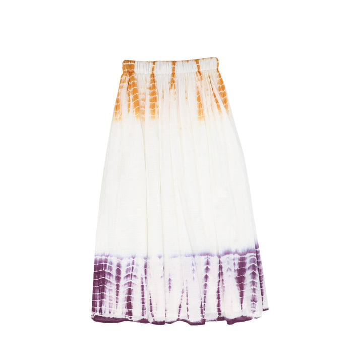 C-18629-Crinkle Tie Dye Maxi Skirt -Lilac