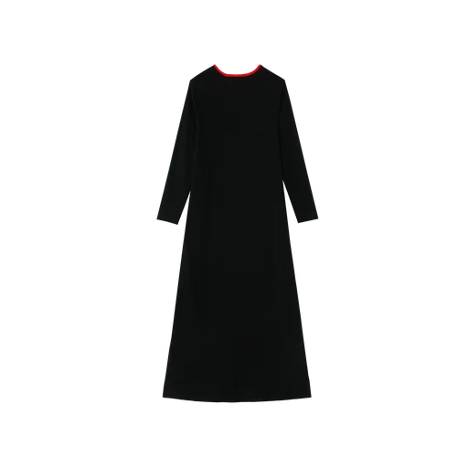 NIGHTGOWN WITH CLOUD-BLACK