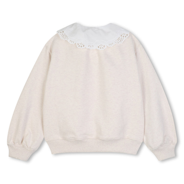 C21287 CHINE ECRU SWEATSHIRT