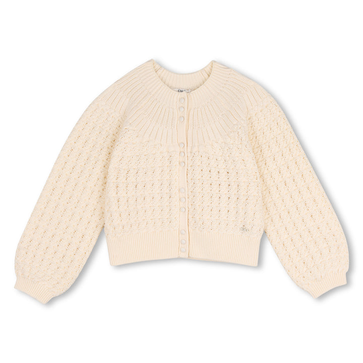 C21297 IVORY KNITTED CARDIGAN