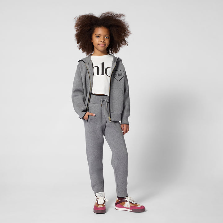 C21298 HEATHER GREY KNITTED CARDIGAN