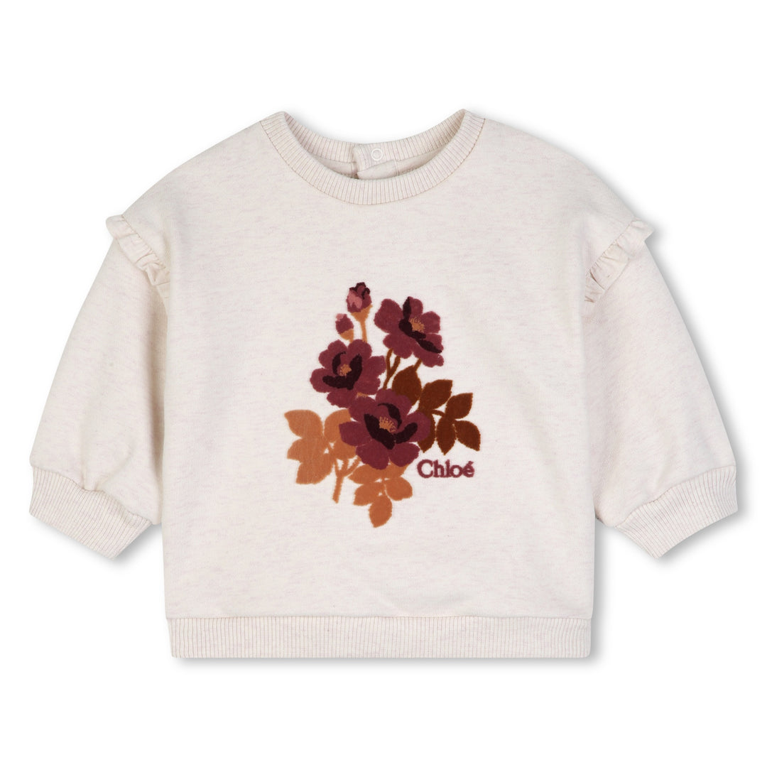 C21359 CHINE ECRU SWEATSHIRT