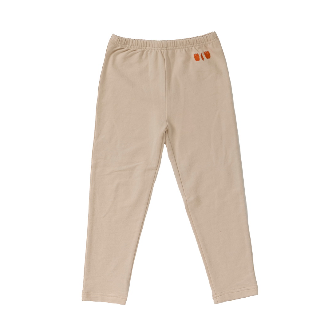 C26207 BABY RIB LEGGINGS - ECRU