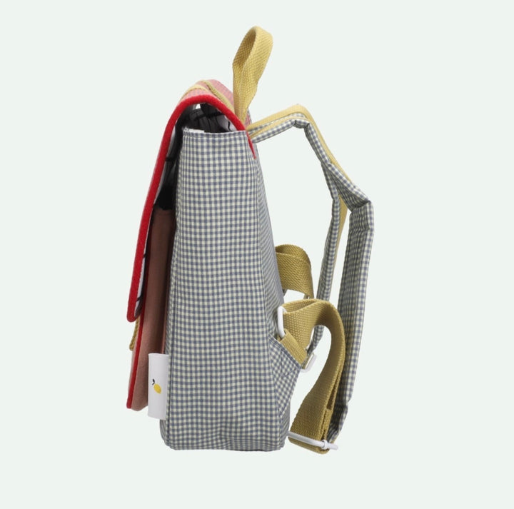 1802371 Schoolbag - Gingham Midnight/Moon
