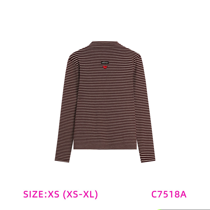 C7518A-STRIPED TURLENECK
