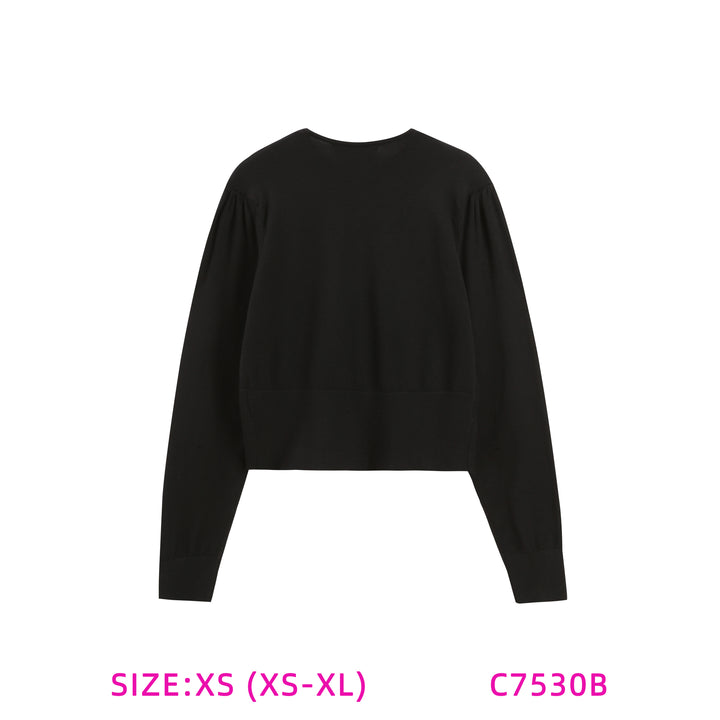 C7530B-BUTTON DOWN CARDIGAN