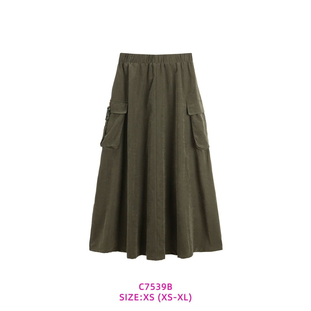 C7539B-POCKET SKIRT