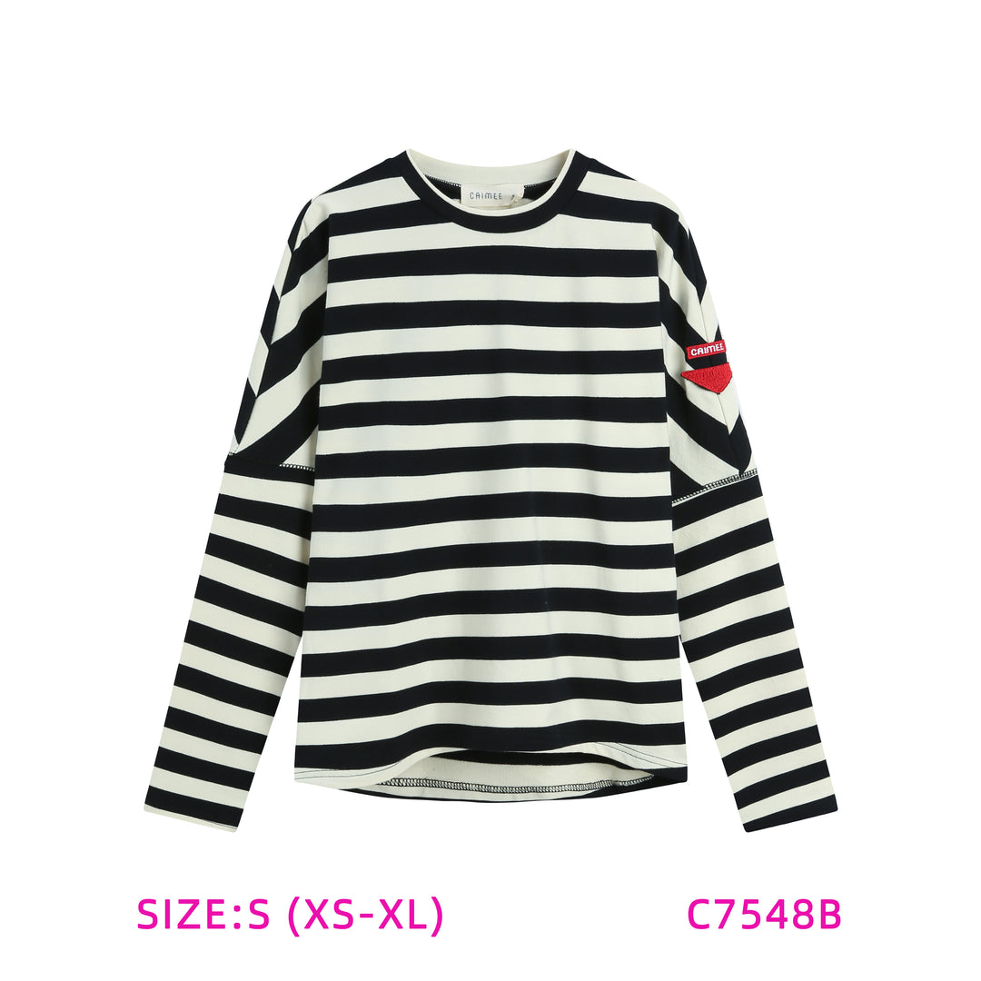 C7548B-STRIPED T-SHIRT