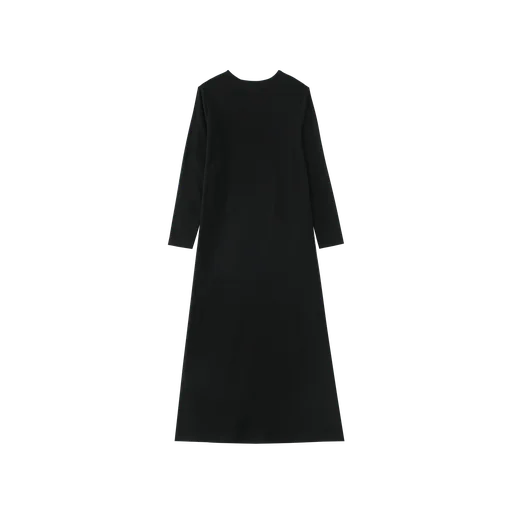 SCRIBBLED PARIS NIGHTGOWN-BLACK