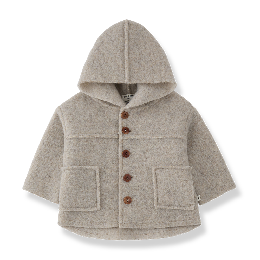 CALABRIA HOODED JACKET - BEIGE