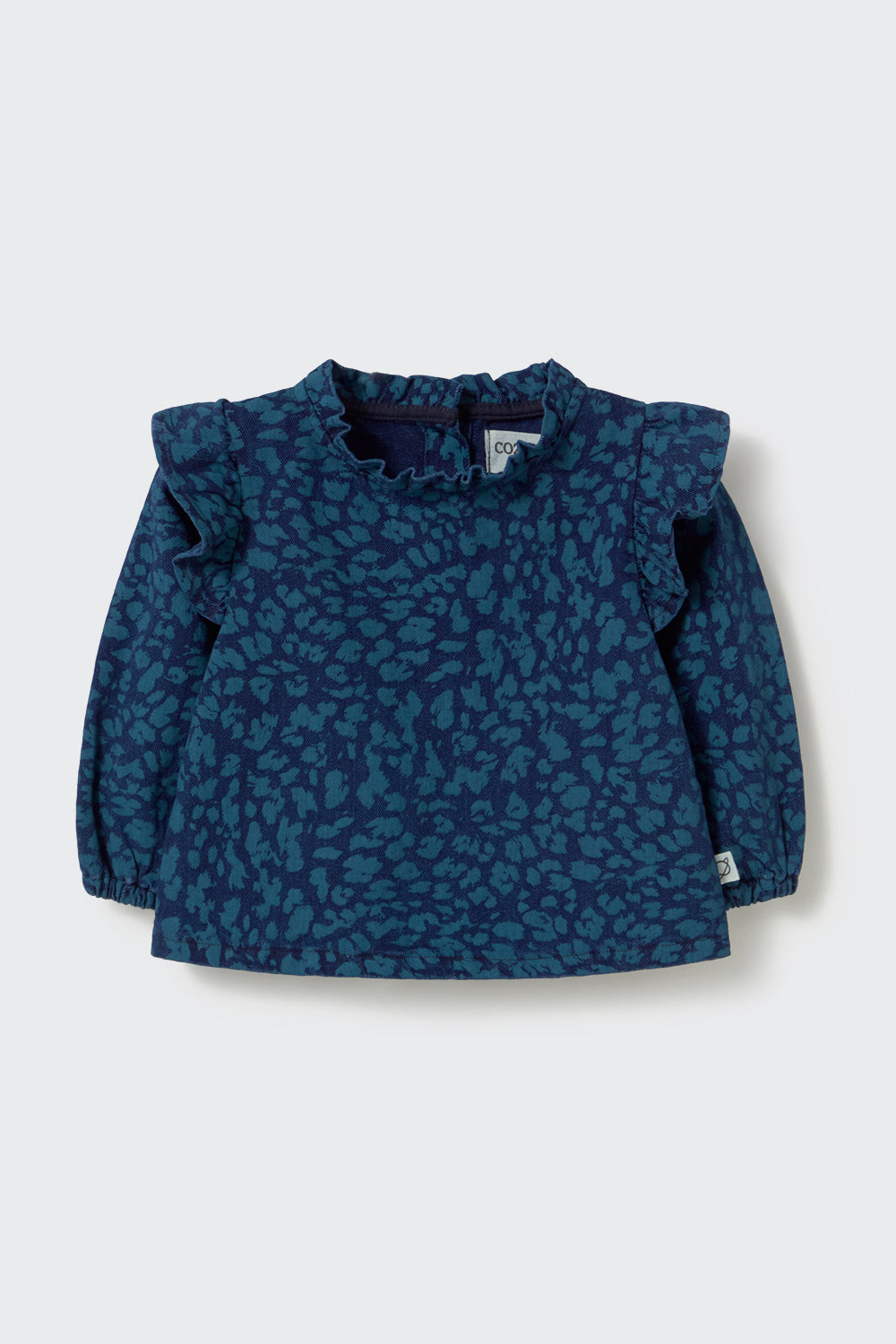 CARLOTA340W6 COTTON DENIM BABY BLOUSE - ANIMAL