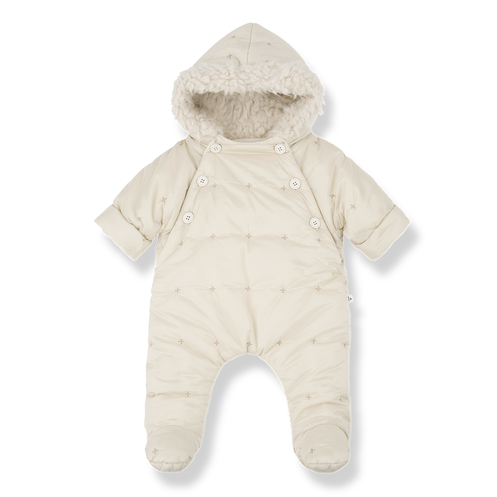 COHEN-padded suit-ecru