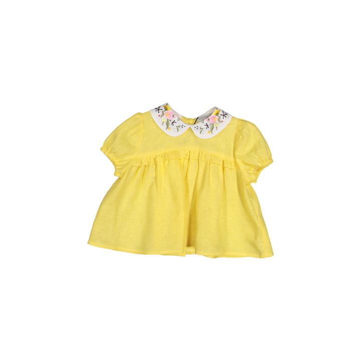 Special Edition Aria Baby Blouse Linen-Yellow