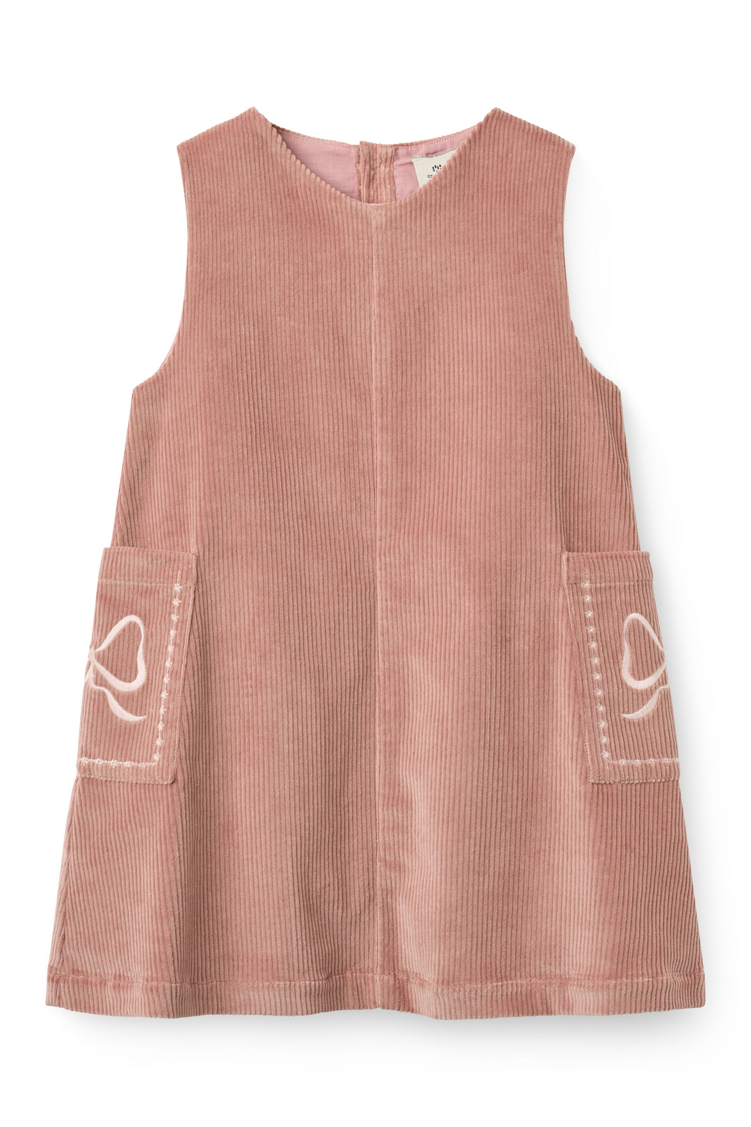 262-520-500 CORDUROY DRESS W. EMBROIDERY - WINTER ROSE