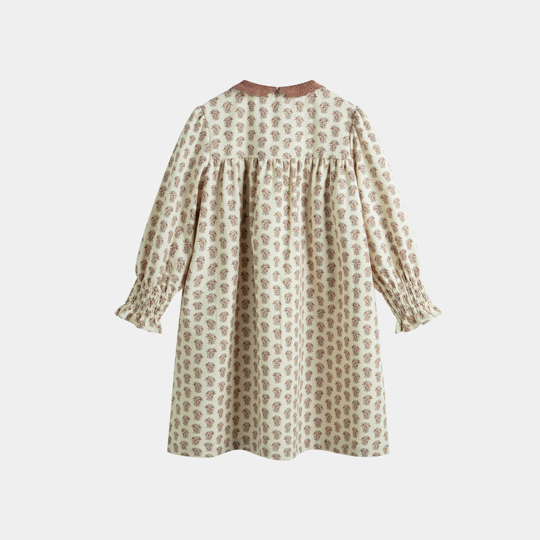 Loredana Dress Cream Flower
