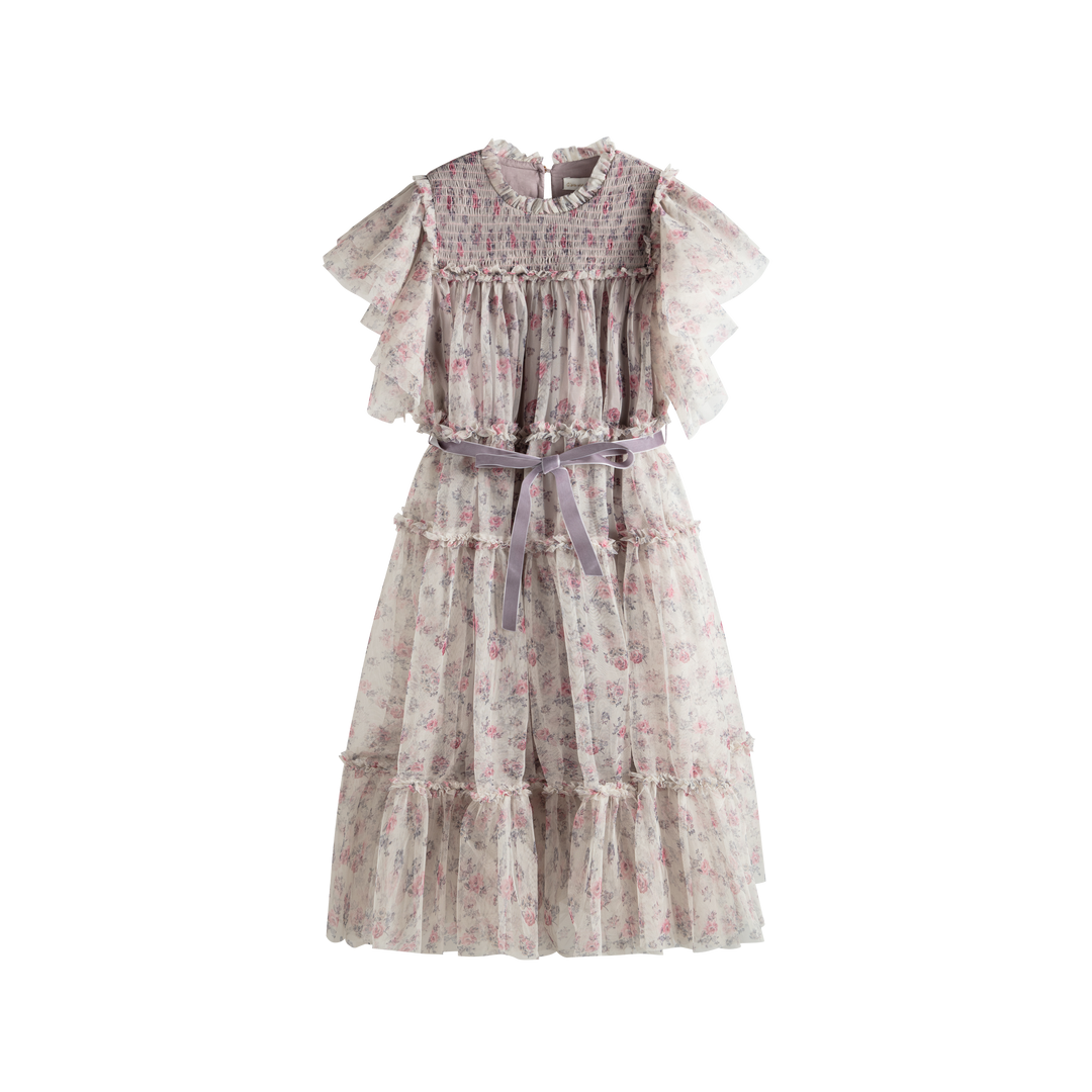 Carolina Dress Pink Roses