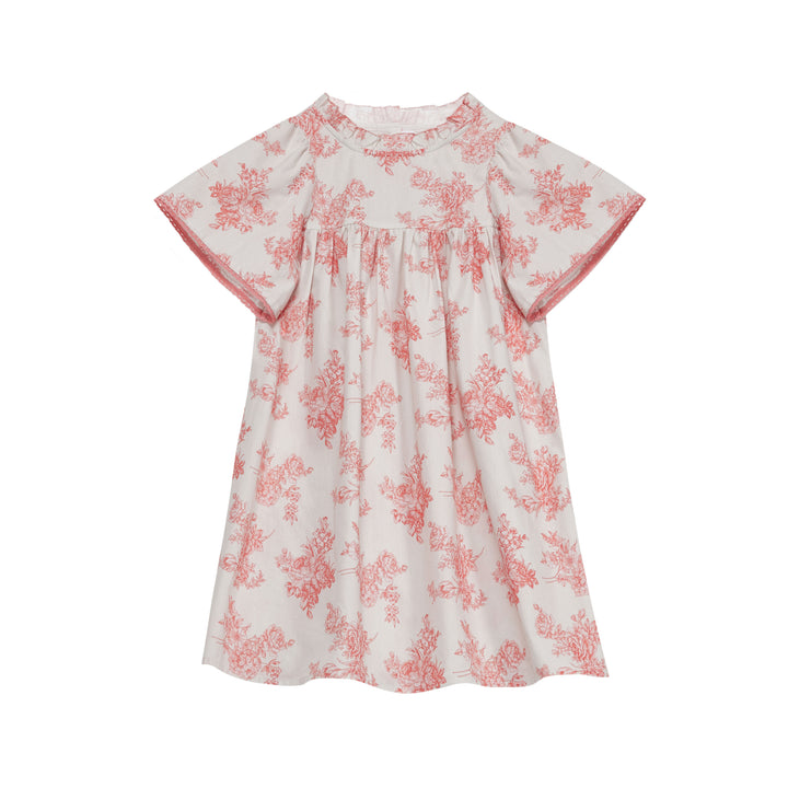 LEONIDAS DRESS-Toile De Jouy Pink