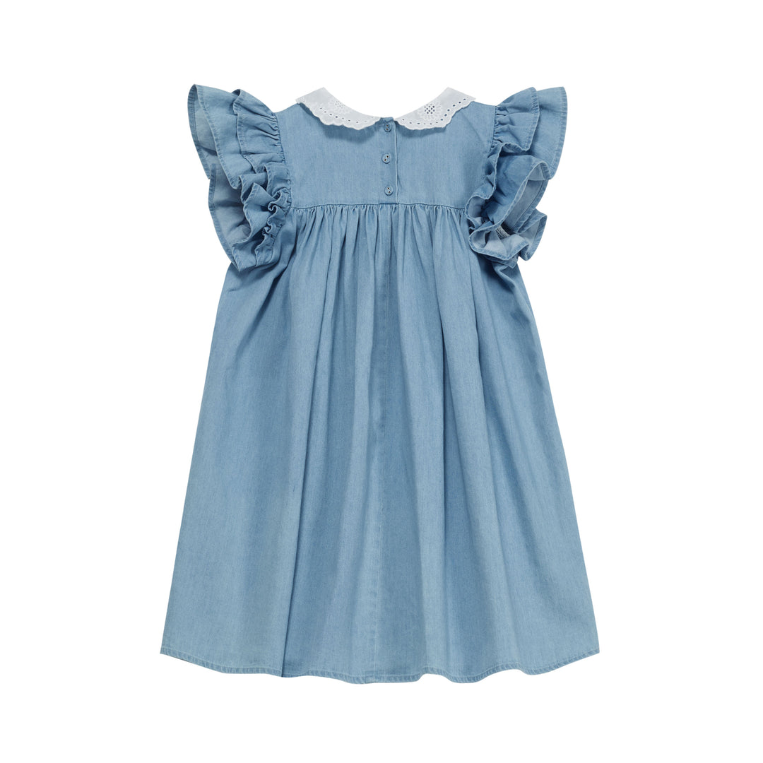 FRANKIE DRESS-Denim Blue