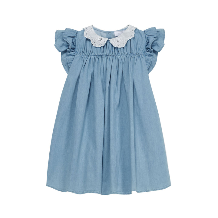 FRANKIE DRESS-Denim Blue