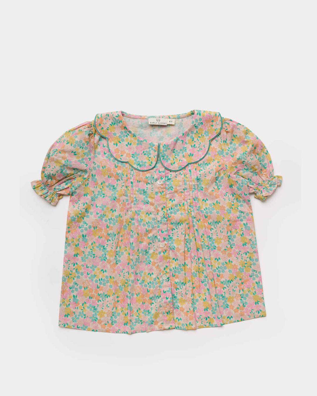 CAMELIA BLOUSE-EMMA FLORAL MINT