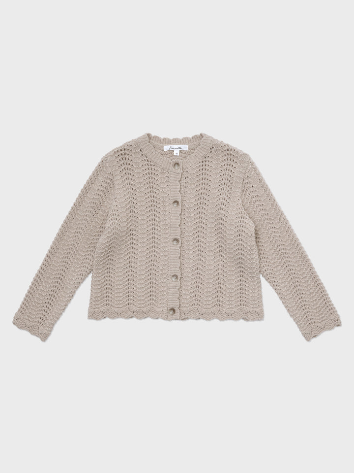 Estelle Knit Cardigan Mocha Beige