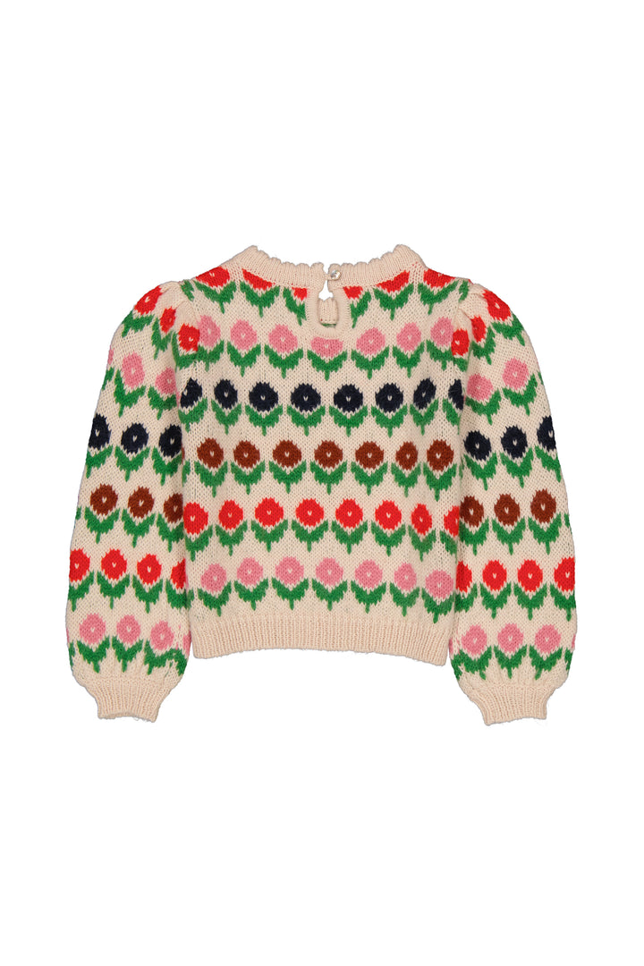 Cleophee jumper Fleurette Ecru