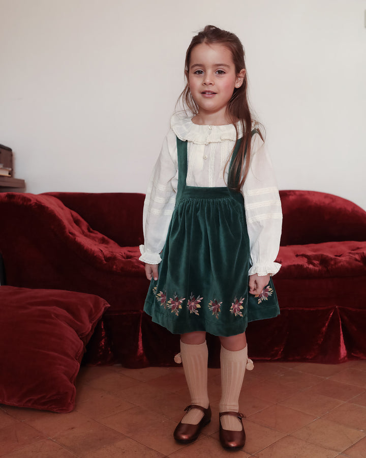 FD-FW26-00011 CECILE BLOUSE  - SWISS DOBBY ECRU