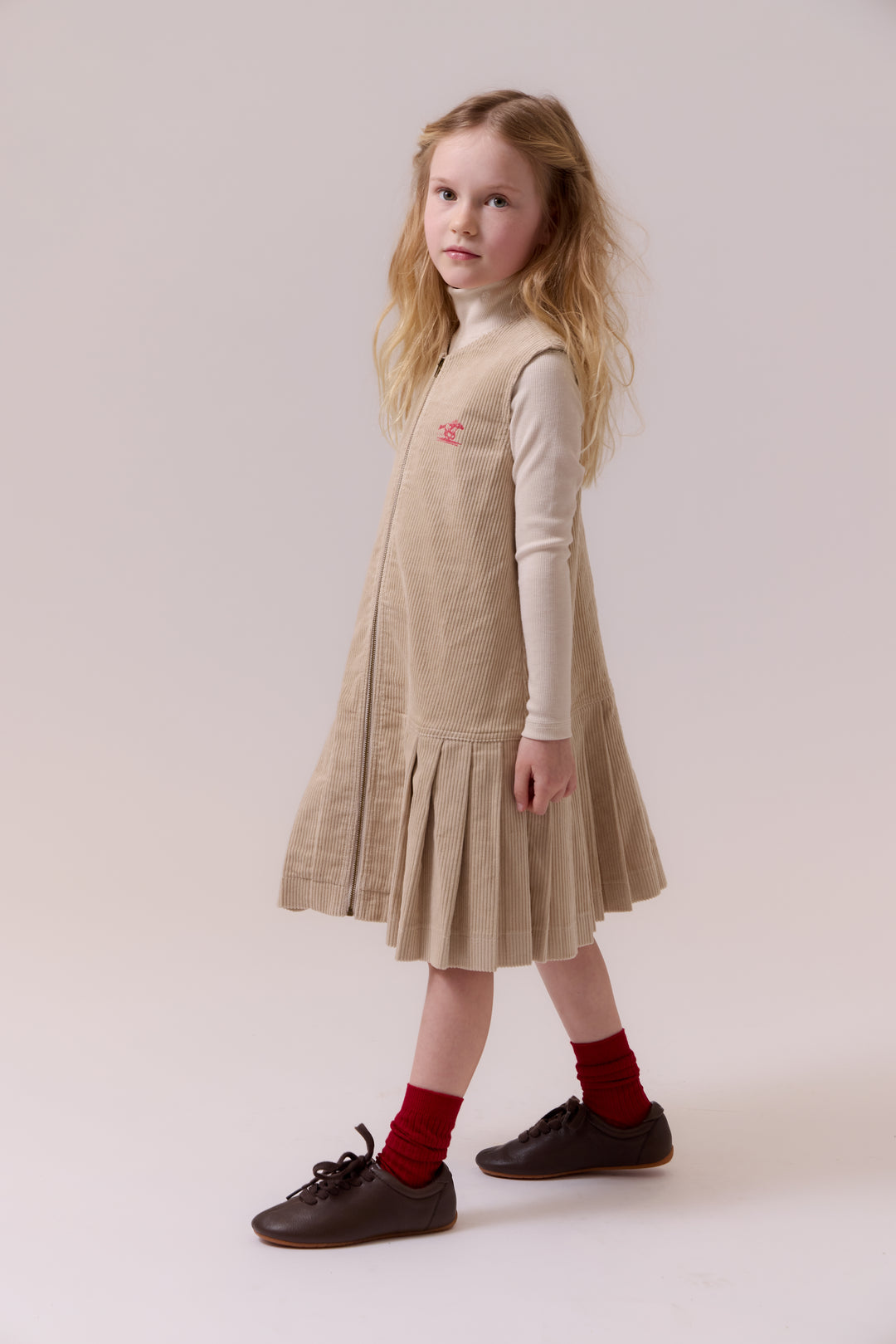 E424 Delilah Dress - Oatmilk