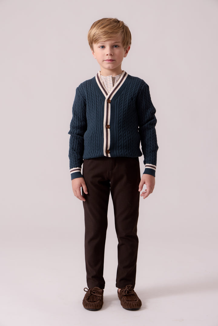 J404 Oz Knit Cardigan - Emerald