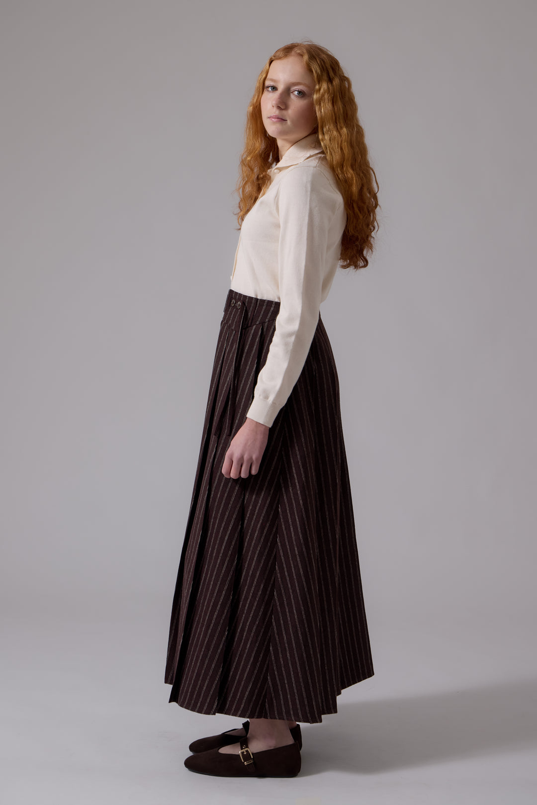 L408 Lyla Midi SkirtChocolate