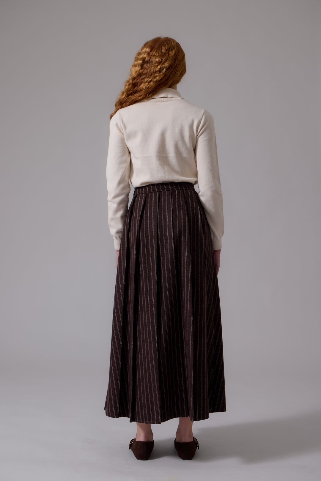 L408 Lyla Midi SkirtChocolate
