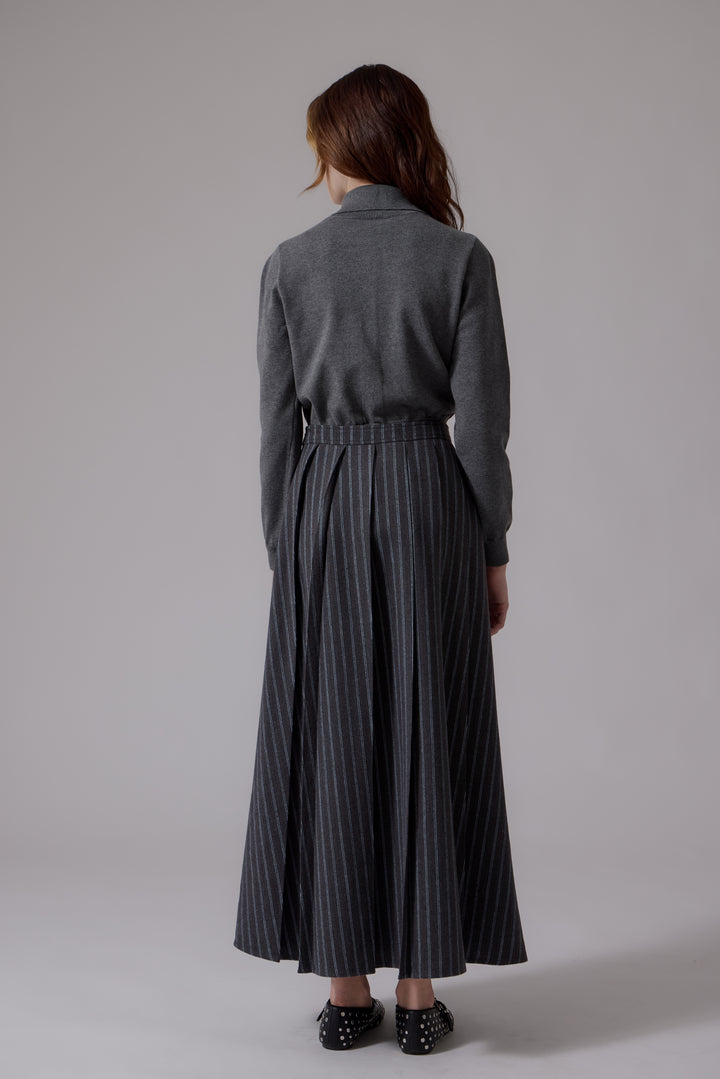 L408 Lyla Midi Skirt Grey