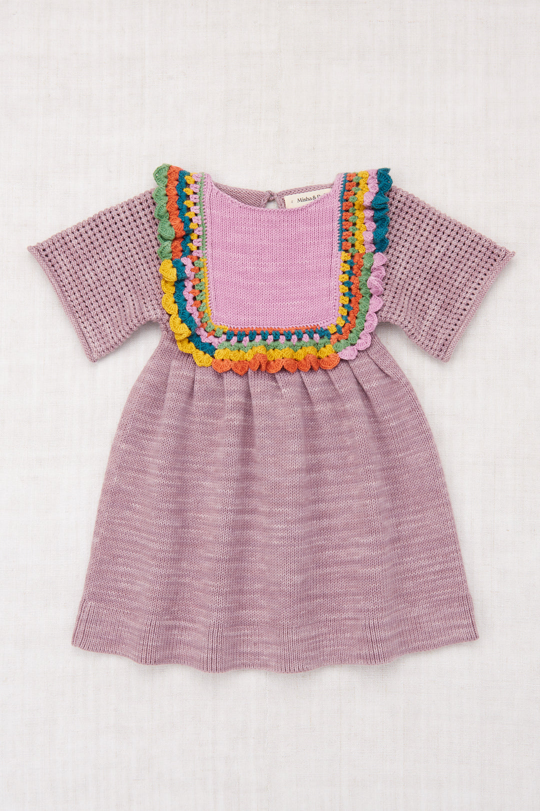 CROCHET JOYA DRESS-Plum Petal