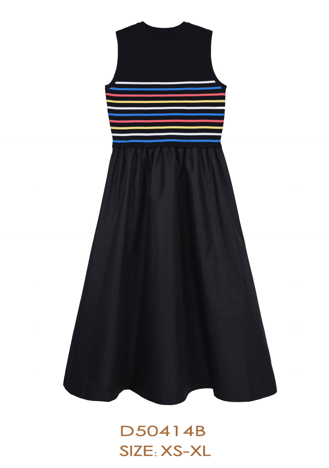 D50414B- DRESS BLACK/COLORFUL