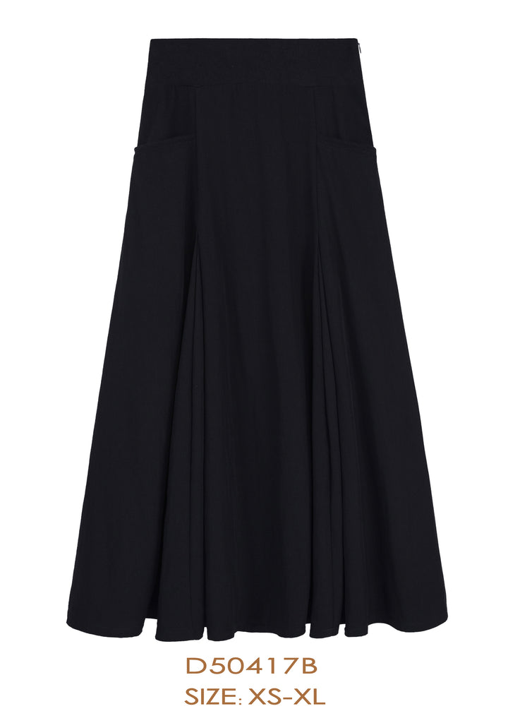 D50417B SKIRT-BLACK