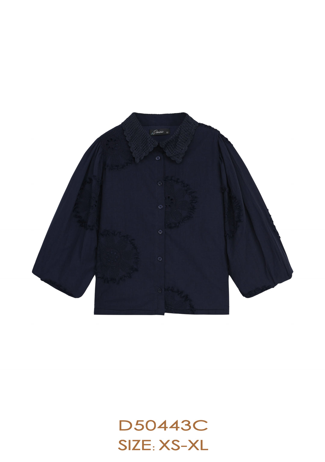 D50444/43C SKIRT TOP SET-BLUE