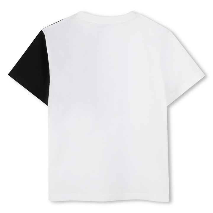 D62289-COLORBLOCK SHORT SLEEVES TEE-SHIRT-BLACK