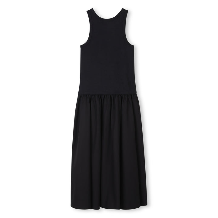 D62318-GIRLS SLEEVELESS LONG DRESS-BLACK