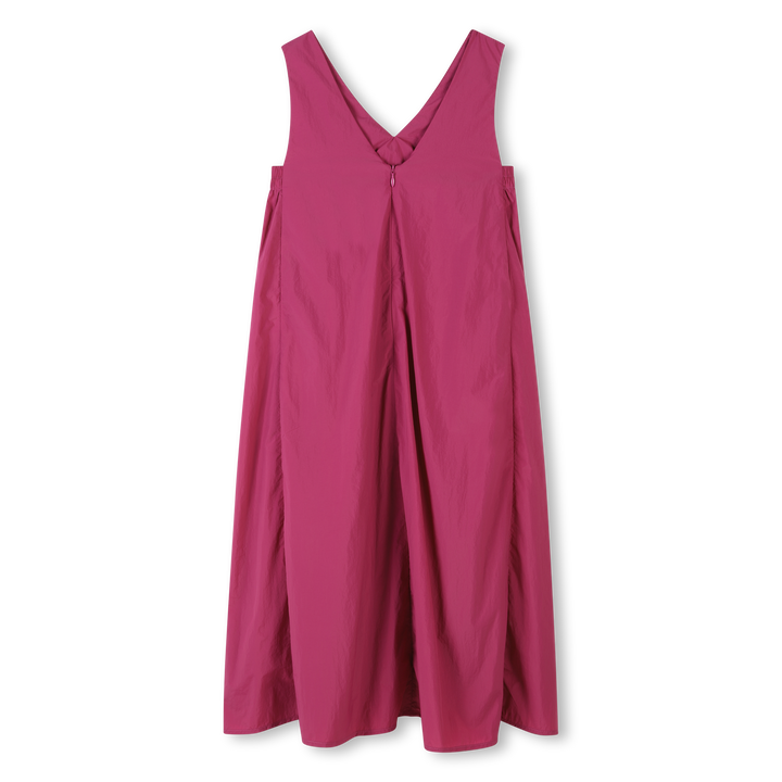 D62329-GIRLS SLEEVELESS MIDI DRESS-Pink