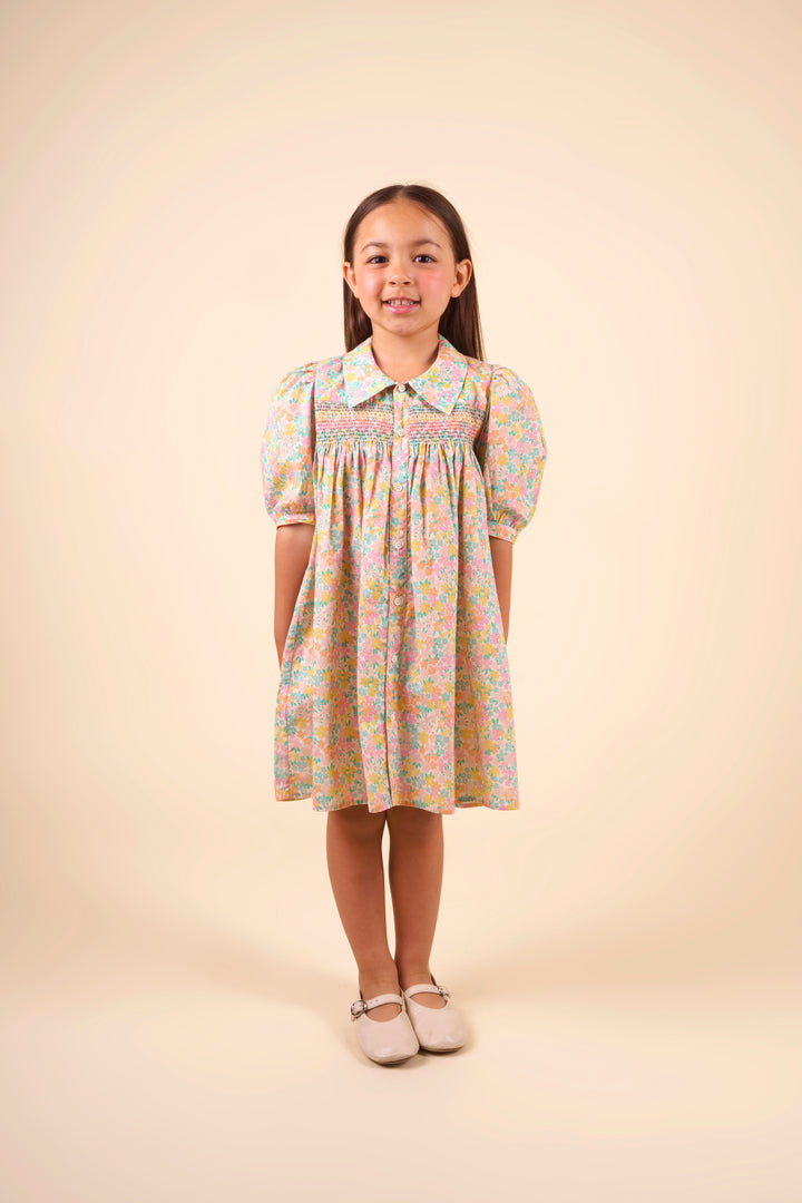 JANE DRESS-EMMA FLORAL MINT