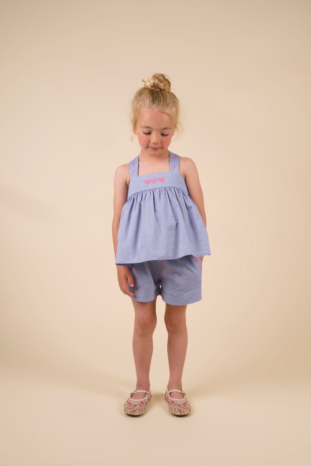 ALICE BABY DRESS-CHAMBRAY