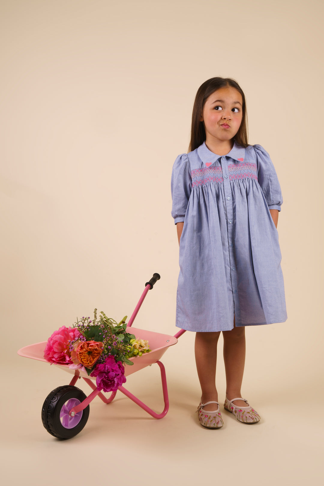 JANE DRESS-CHAMBRAY