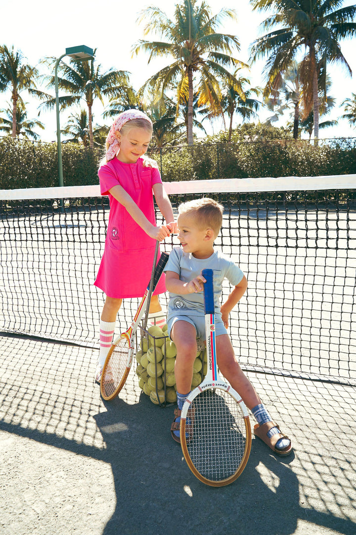 BTSS26011SSD-Volleyball Club Short Sleeve Dress-Hot Pink