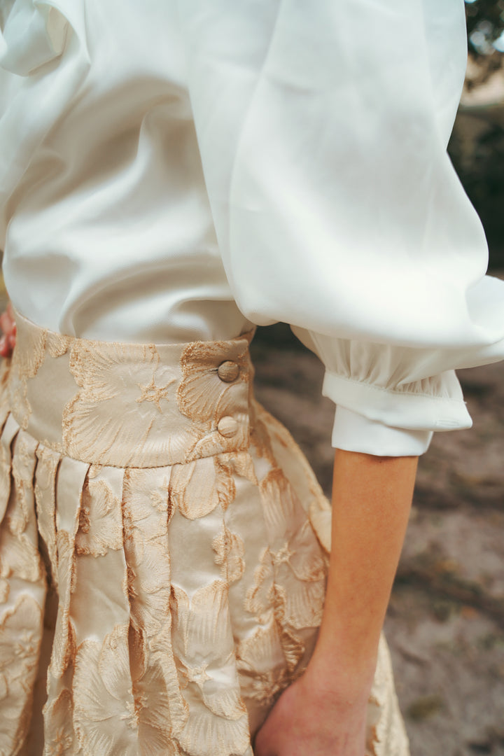 SO607-OLGA SKIRT-Champagne