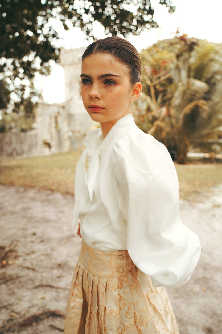 SO607-OLGA SKIRT-Champagne