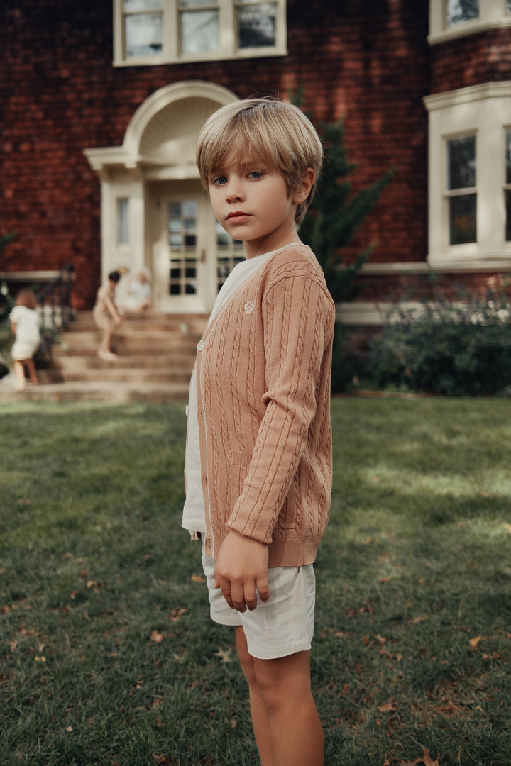 J306 Henry Cardigan-Copper